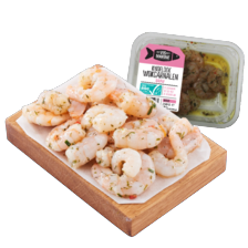 Vis Marine verse knoflook wokgarnalen